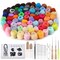 Needle Felting Kit, 149 Pieces Needle Felting Tools for Beginner, 72 Colors Wool Roving Set, Felting Kit with Wool Felt Tools and Foam Mat, Felting Kits for Beginners Adult